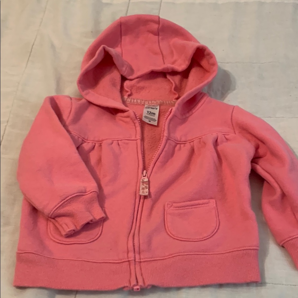 Carter's Pink Zip-Up Hoodie for Kids